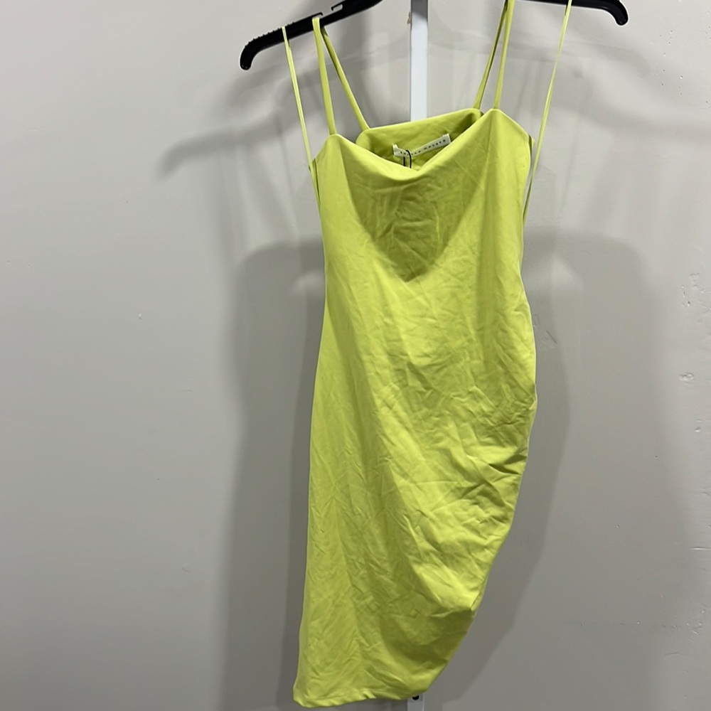 New Susana Mona rushed open back Dress citrine